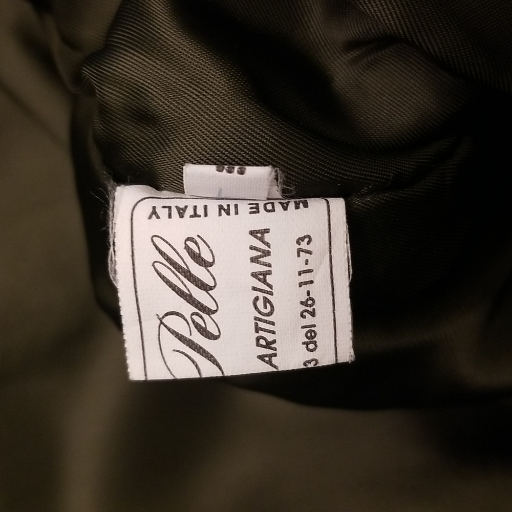 PELLE quality leather green jacket - Picture 11 of 16